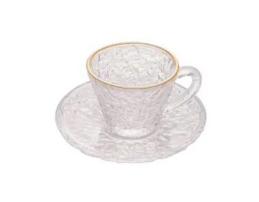 Xicara C/pires P/cafe de Cristal 70ml