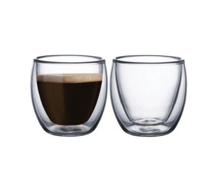 Conj 2 Copos P/cafe Parede Dupl 70ml lyo