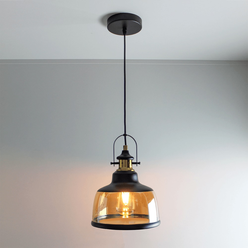 Pendente Vintage Soho Ambar pt Blumenau