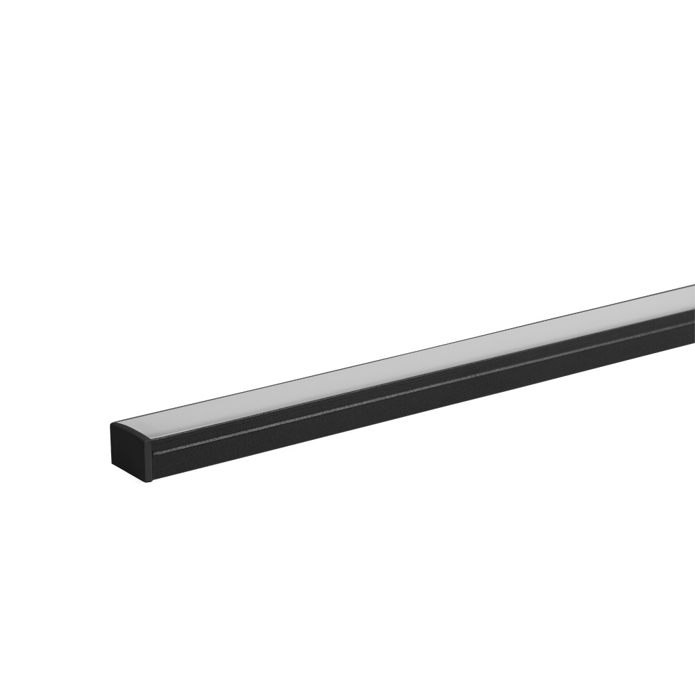 Perfil Line Easy Marcenaria Alum Preto 2 Metros 17x9mm Blumenau