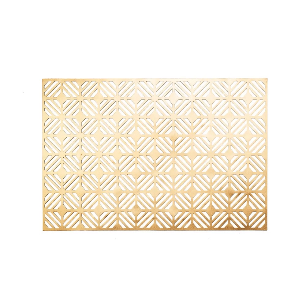 Lugar Americano ret Form Geometrica Ouro