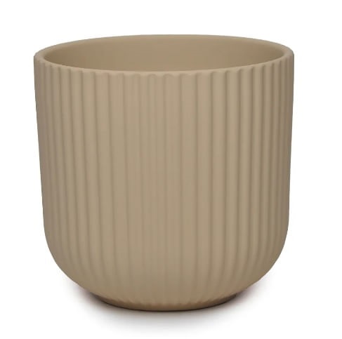 Vaso em Ceramica Bege 16x17cm