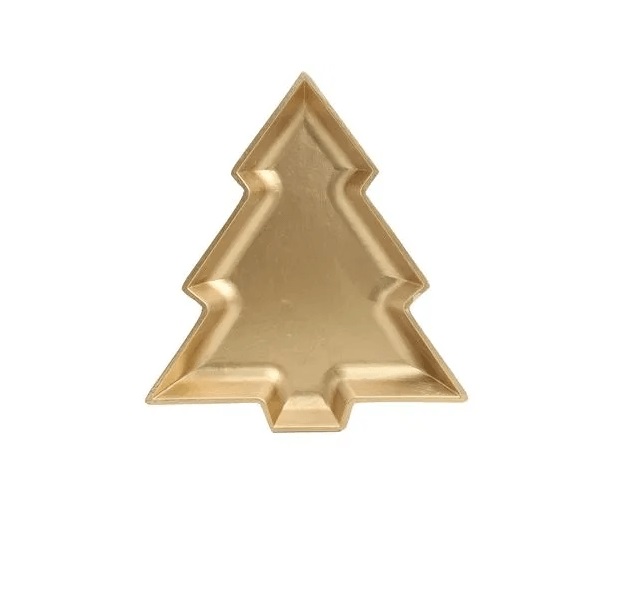 Prato Pinheiro Ouro 30cm Cromus