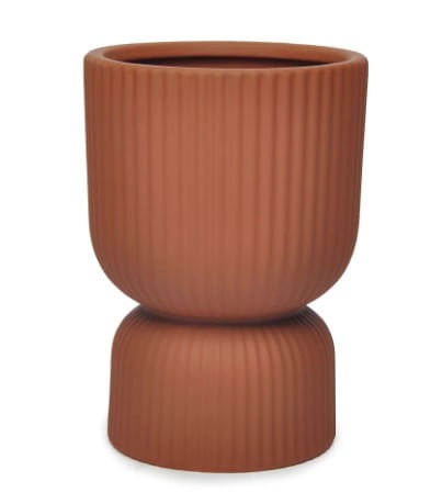 Vaso em Ceramica Chanfrada 20x14cm