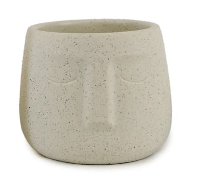 Vaso de Cimento beg 12x14cm