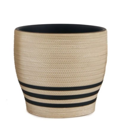 Vaso de Ceramica Mrr/crm 12x14cm