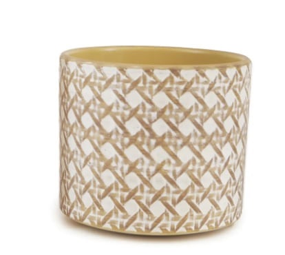 Vaso de Ceramica Mrr/bc 12x14cm