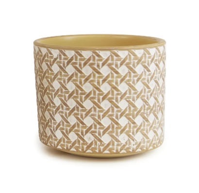 Vaso de Ceramica Mrr/bc 10x12cm