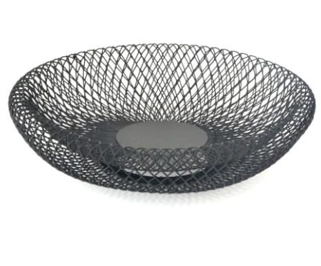 Cesta de Frutas Preto 33cm