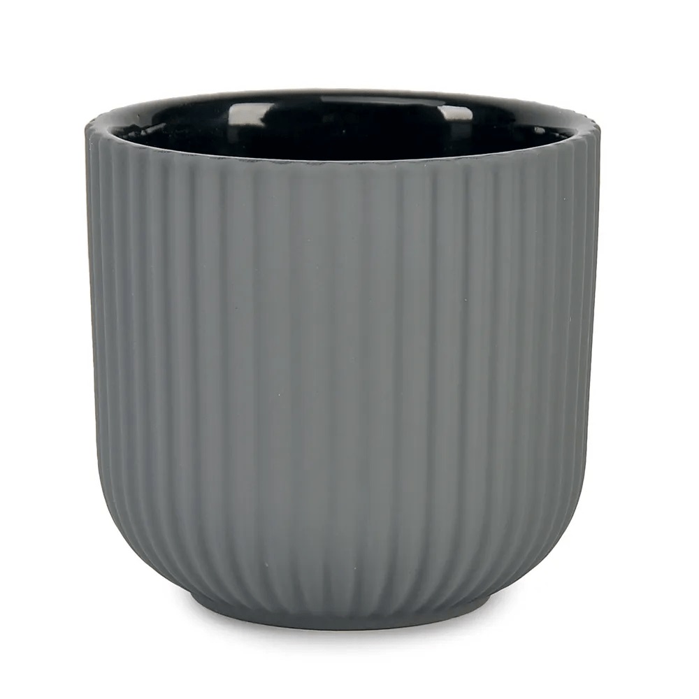 Vaso Ceramica Canelada cz 10x11cm Cromus