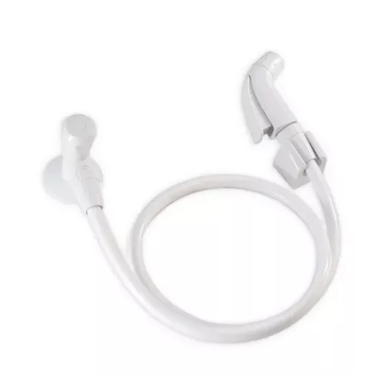 Ducha hig 1/4 Branco pvc Gatilho abs fer