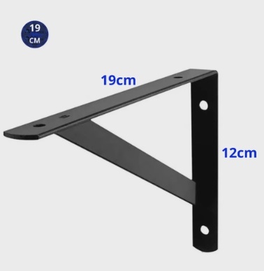 Suporte mao Francesa pt 19x12cm Fertak
