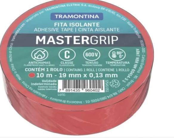 Fita Isolante 19mmx10mts vm Tramontina