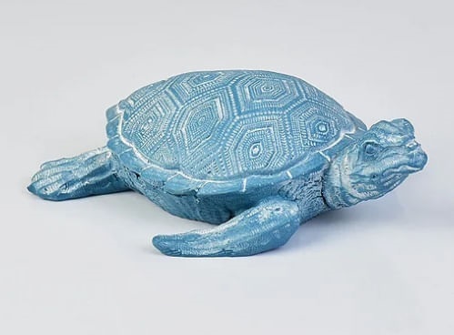 Enfeite Tartaruga Azul Claro Xi-62 b