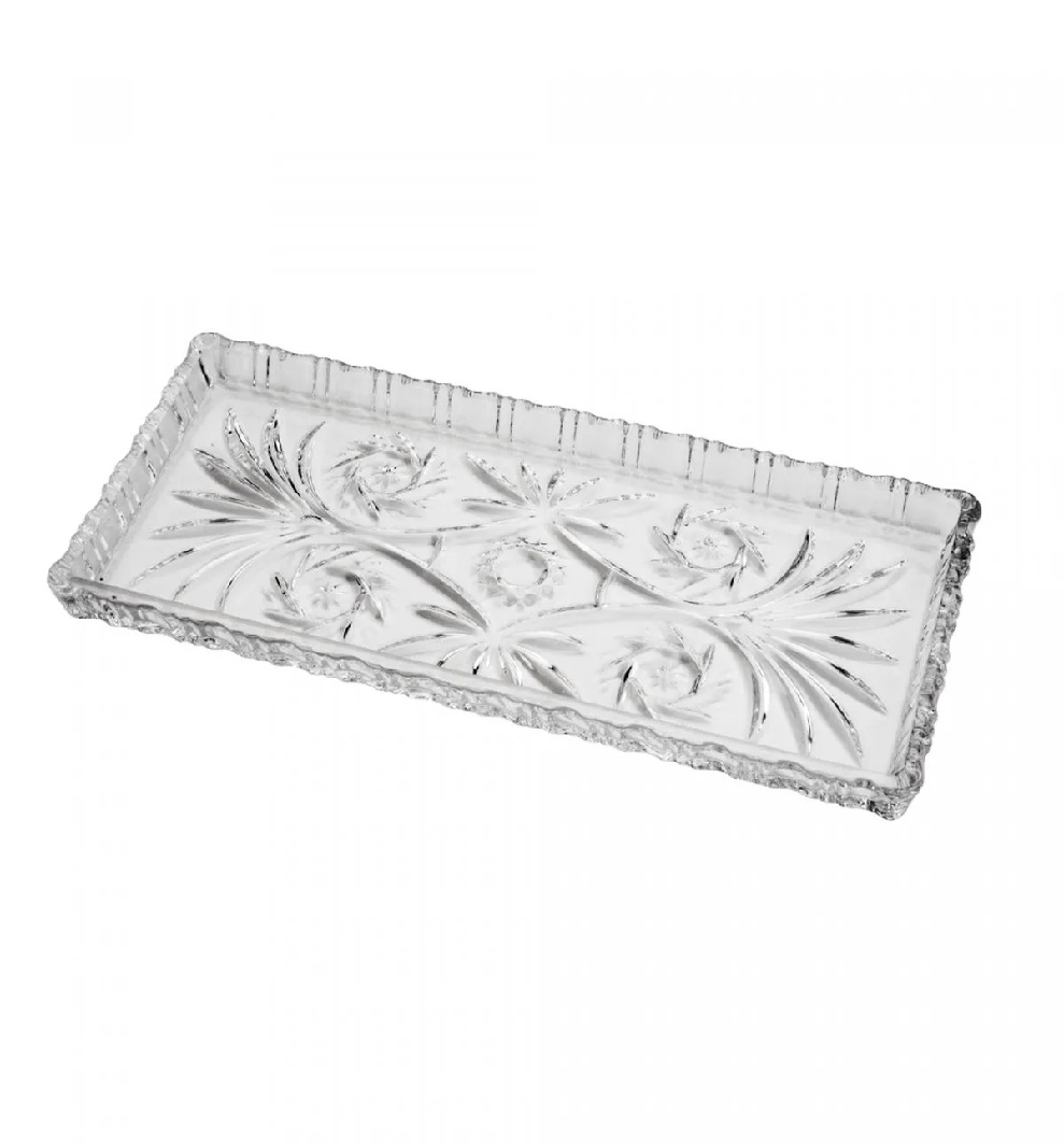 Travessa Cristal Dragon 34x15x2,5cm Lyor