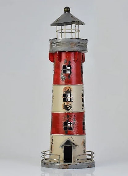 Enfeite Farol Listrado 39cm Yu-72