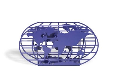 Porta Caneta Duplo Mapa Mundi Grade