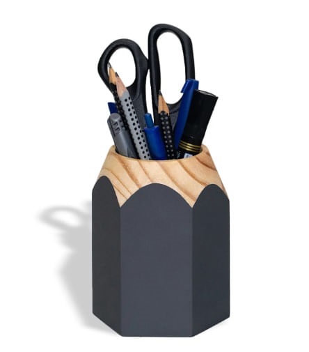 Porta Caneta Lapis Grafite