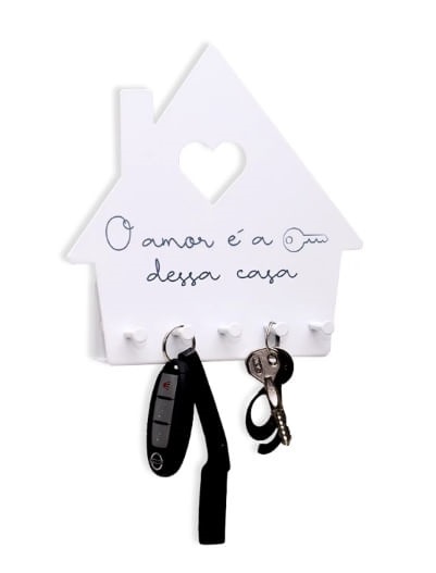 Porta-chaves de aco Amor Chave