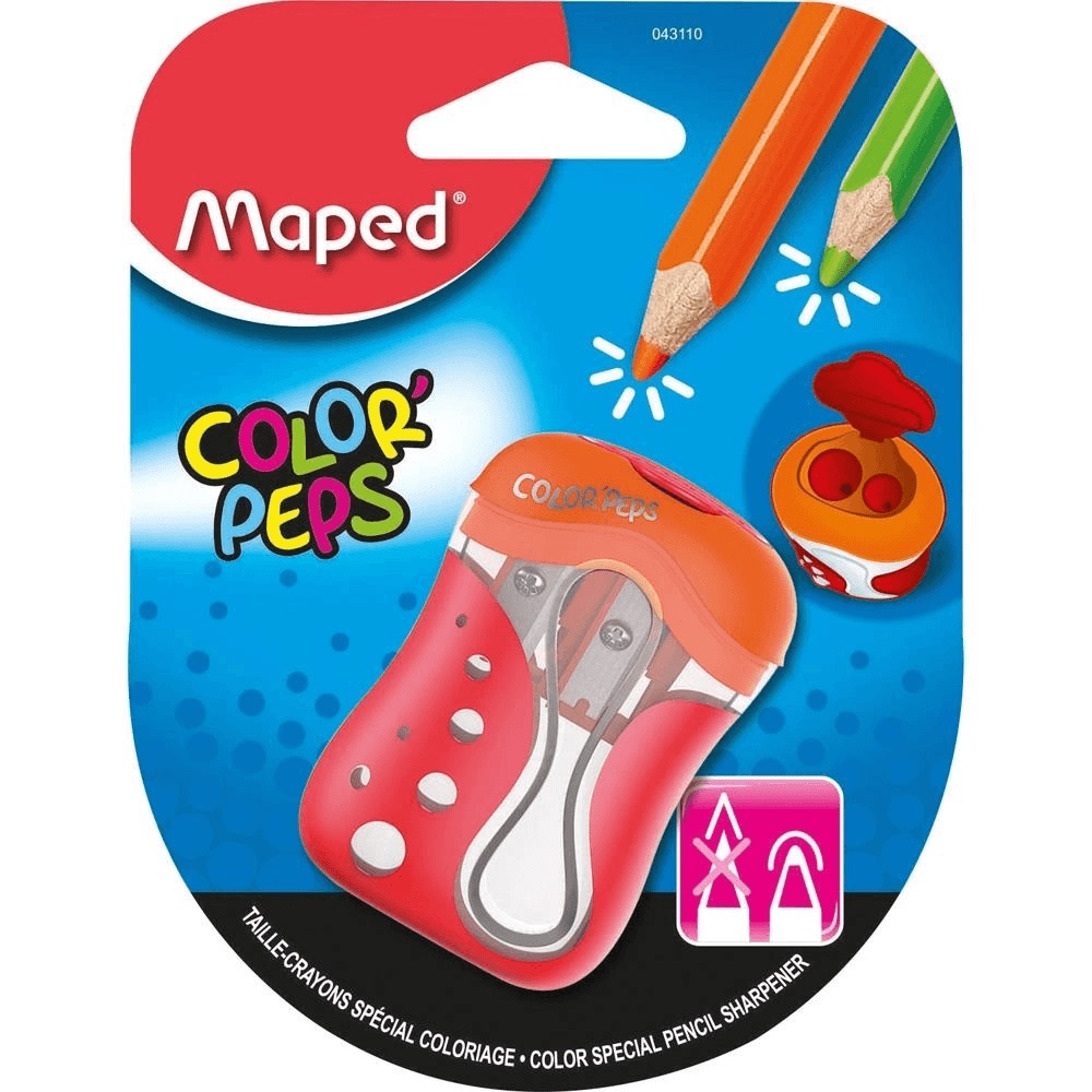 Apontador Color Peps 2 Furo Maped