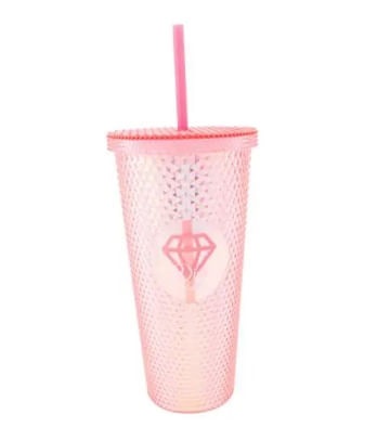 Copo Canudo Texturizado 700ml Diva cla