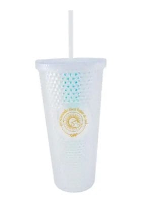 Copo Canudo Texturizado 700ml sol