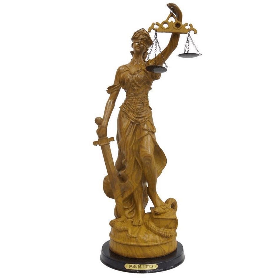 Dama da Justica 16cm Madeira 542691