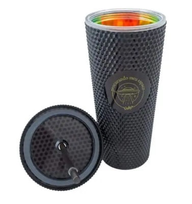 Copo Canudo Texturizado 700ml meu Espaco