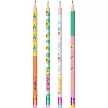 Lapis Grafite hb Jardim red C/borrac leo