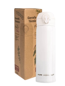 Garrafa Termica Plantaholic Branca 350ml - Leonora