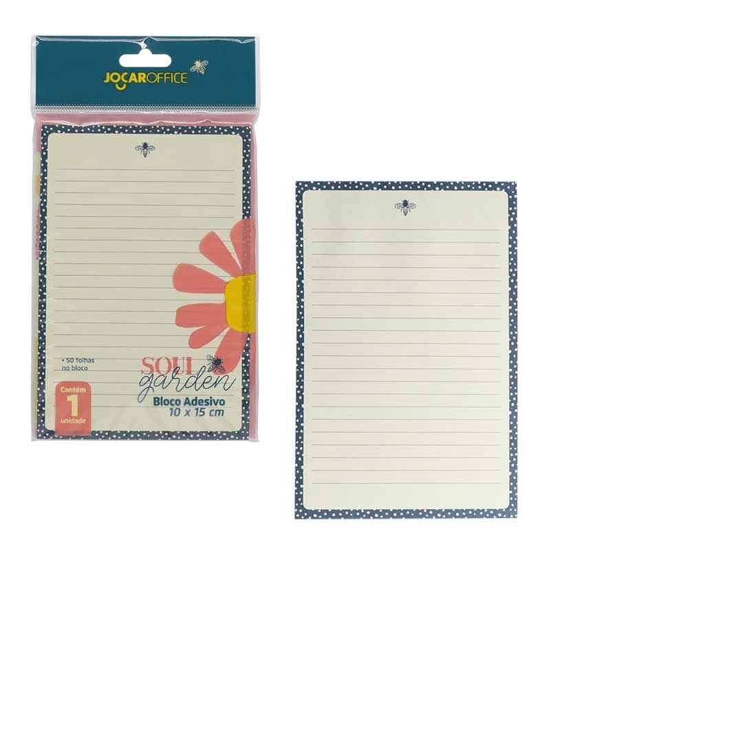 Bloco Adesivo Soul Garden 100x150mm joc