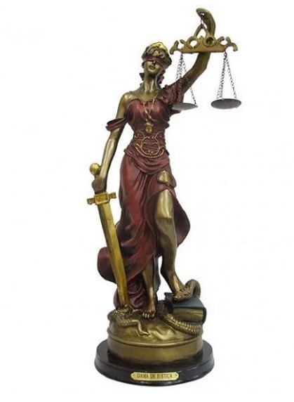 Dama da Justica 21cm Vm/cobre 542601