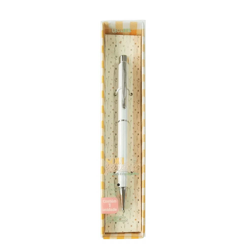 Caneta Premium Soul Garden Branco leo