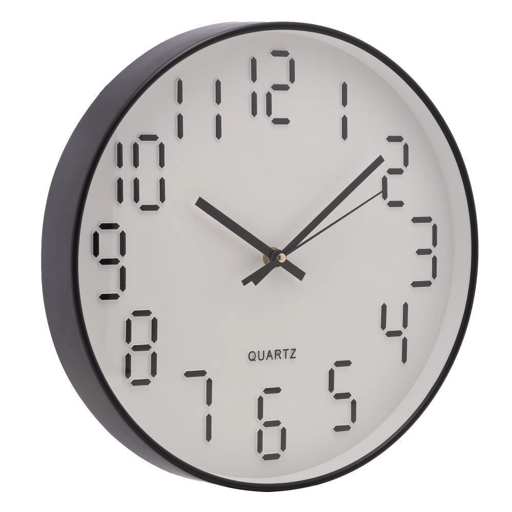 Relogio de Pared Plast Quartz pt 30,5cm