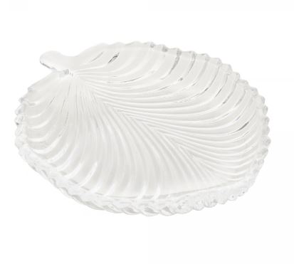 Folha Decorativa de Cristal Leaf 19,5x17x2,5cm - Lyor