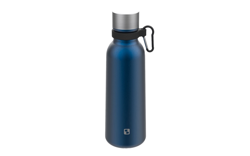 Garrafa Squeeze Inox 700ml Azul Soprano