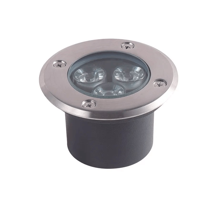 Embutido Dresden Inox 100mm 5w 3000k blu