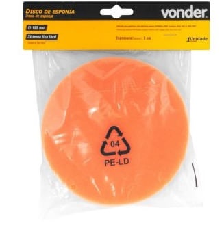 Disco de Esponja 155 mm Fixa Facil Vonde