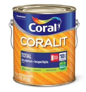Esmalte Coralit Total fo Preto 0.9l