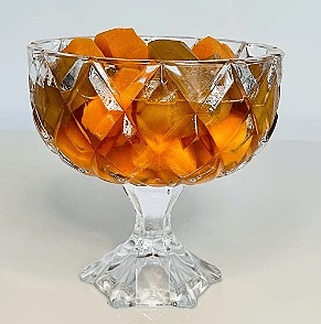 Centro de Mesa Cristal C/pe 18x18cm Lyor
