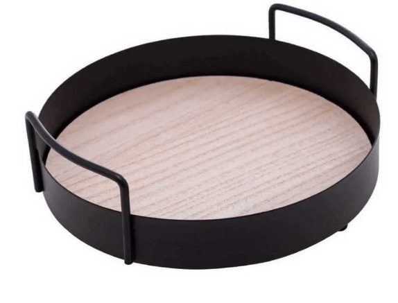 Bandeja de Metal C/alca red pt Fosco lyo