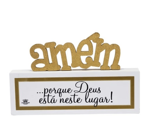 Madeirinha Amem Real 12x19x3cm Zenir