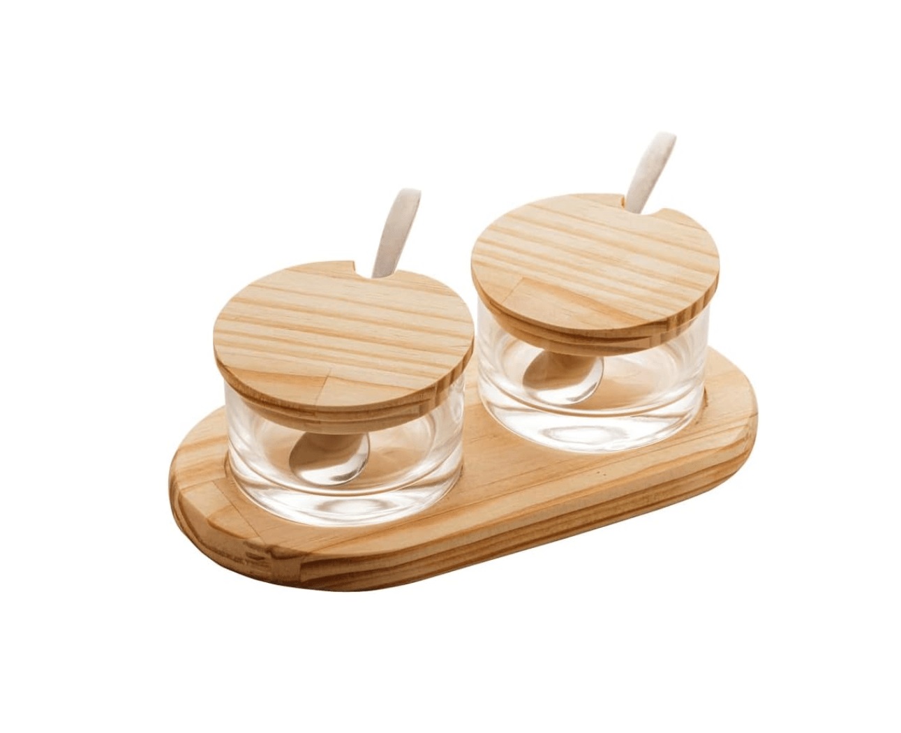 Cj2 Acucareiros C/suport mad Pinus Wolff