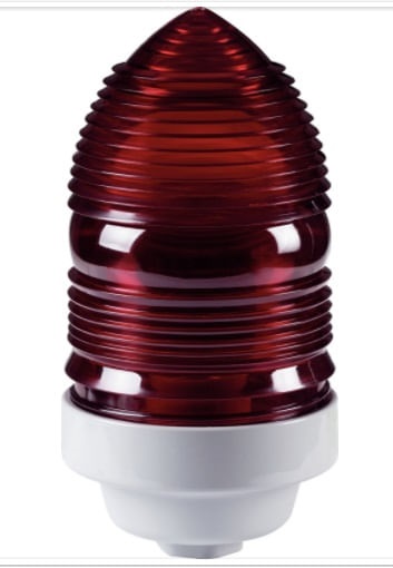 Sinalizador Simples Vermelho 1x60w em  Alumínio - Tramontina