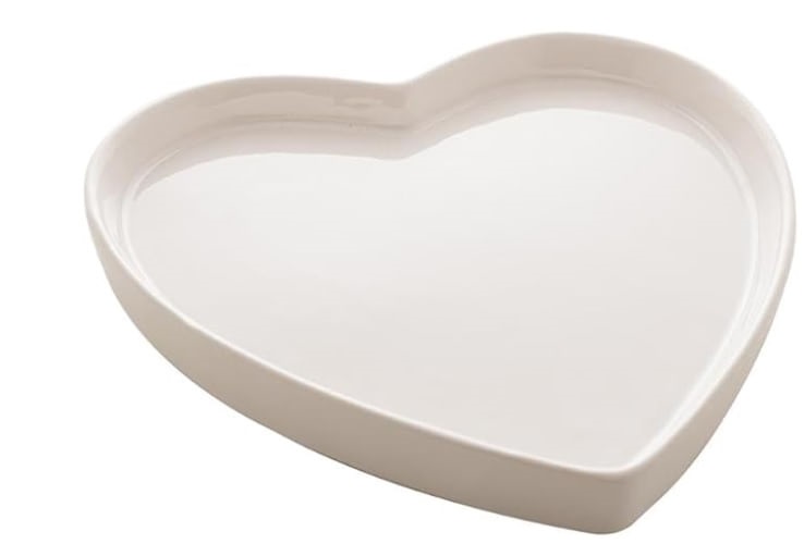 Porta Aneis de Ceramica Heart br 9cm