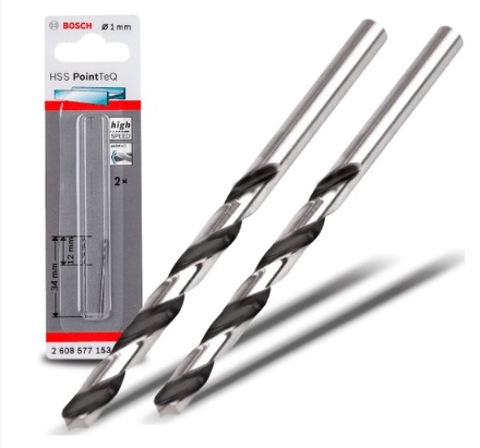 Broca aco hss 1.0mm (2pcs) Bosch