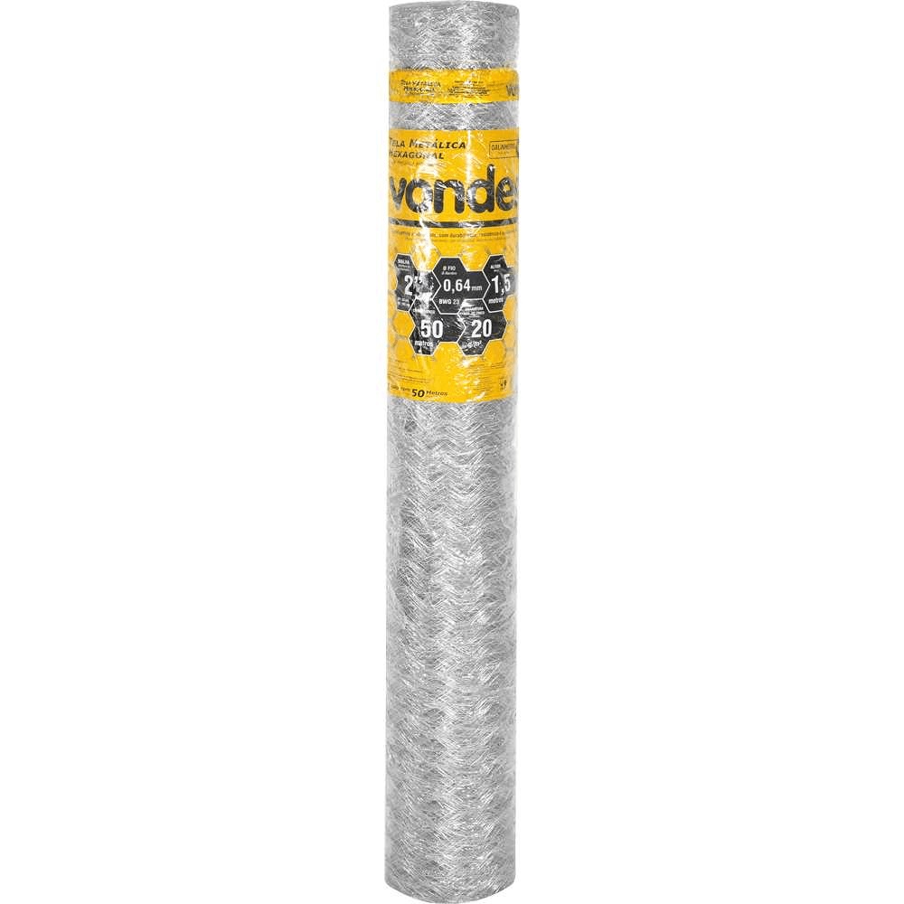 Tela P/galinheiro 2”x23x 1,5x50mt Vonder