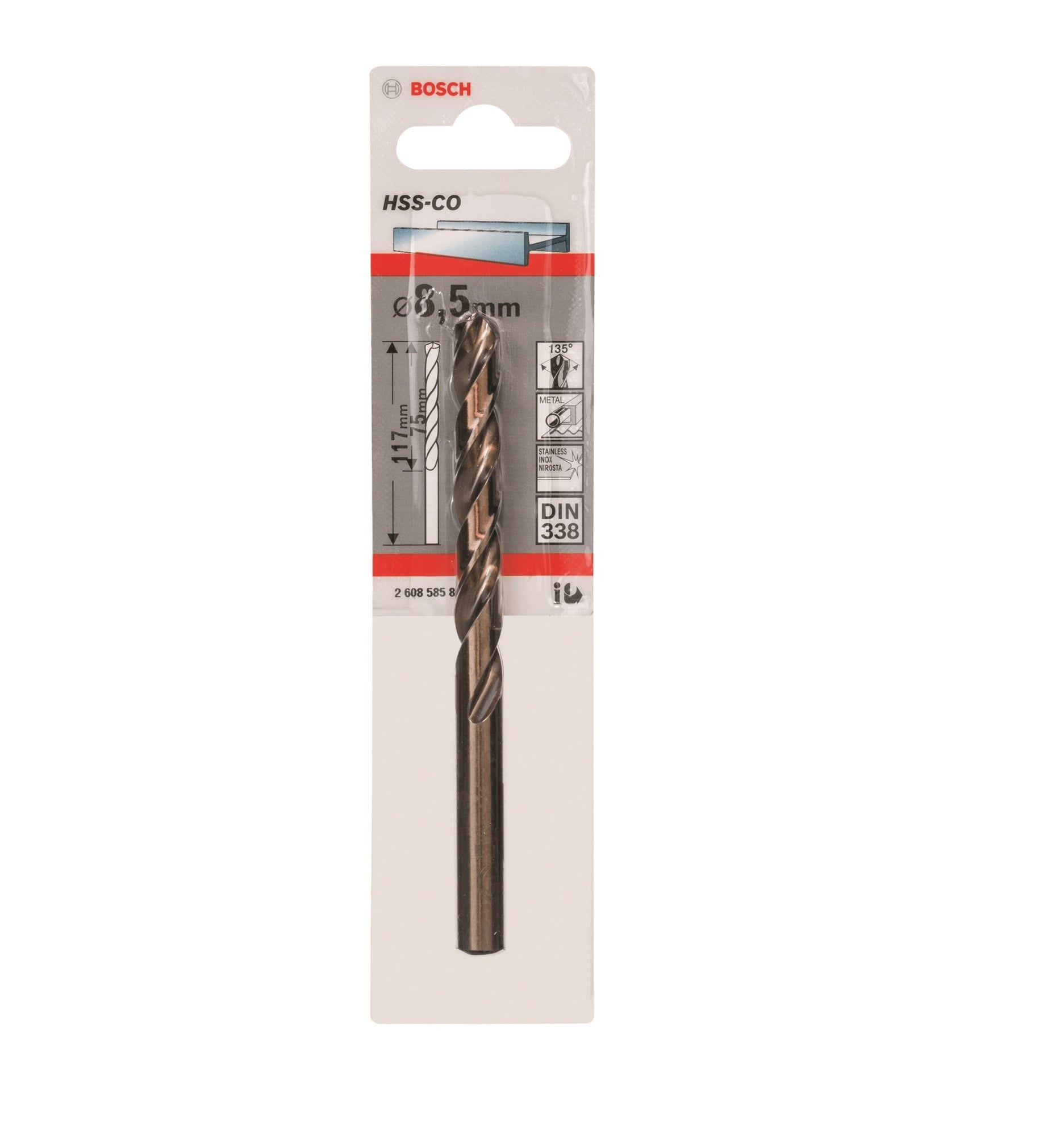 Broca P/metal Hss-co 8,5mm Bosch