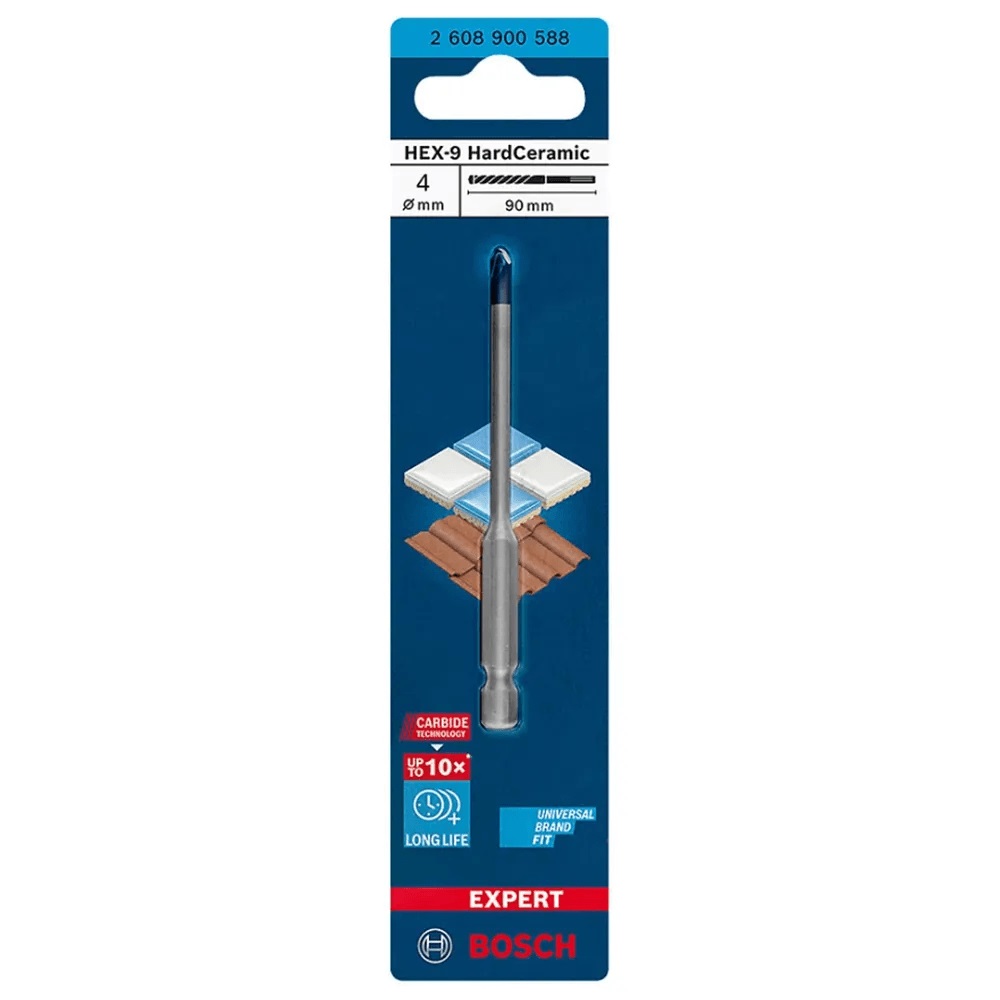 Broca Diamantada P/ceram 4.0mm Hex-9 bos