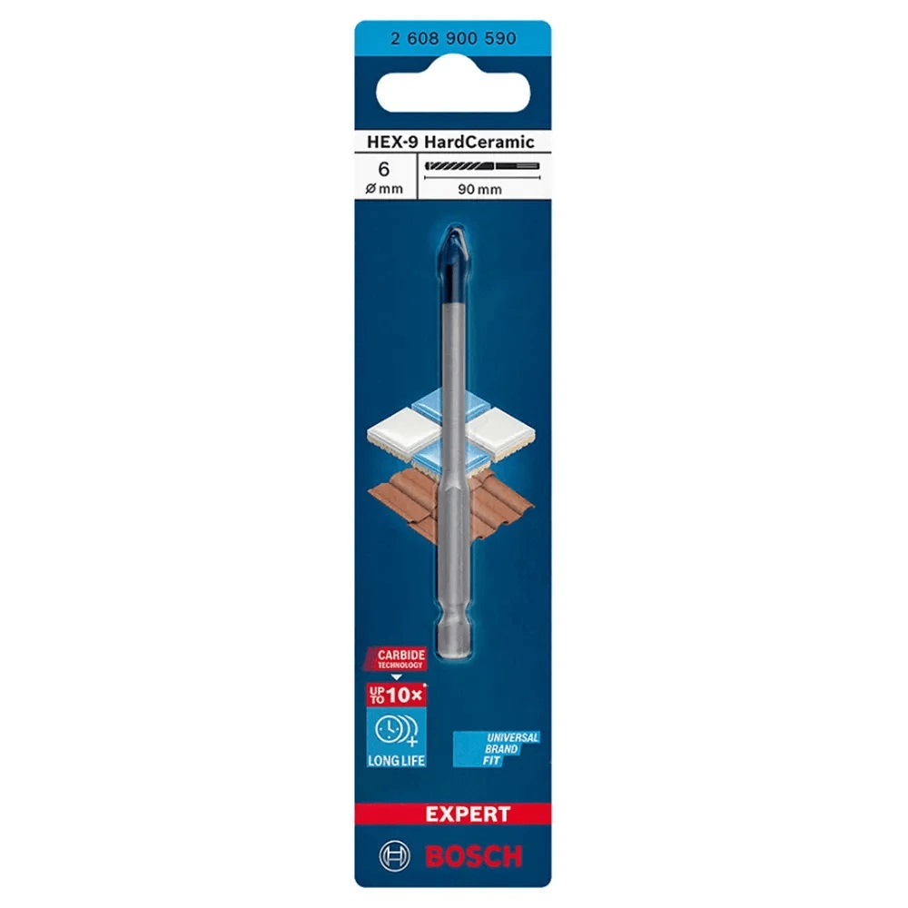Broca Diamantada P/ceram 6.0mm Hex-9 bos
